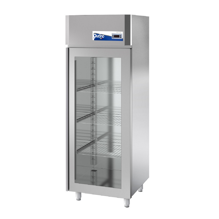 ARMADIO FRIGO 700 LT. TN con anta a vetro e illumin. interna a led