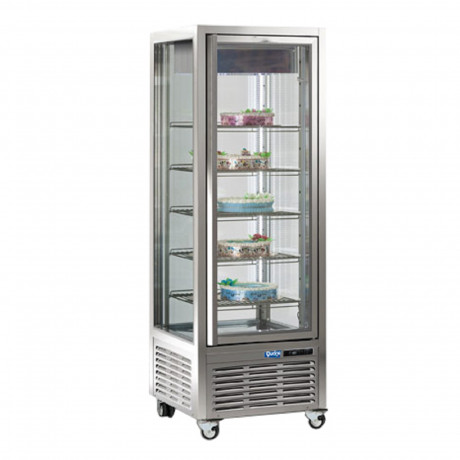 ESPOSITORE VERTICALE da 450 LT. colore argento