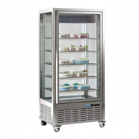 ESPOSITORE VERTICALE da 650 LT. colore argento