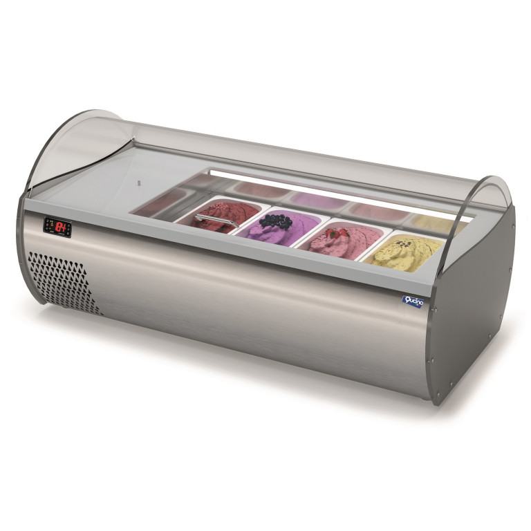 ESPOSITORE ORIZZONTALE da banco per gelato