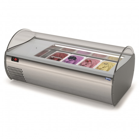 ESPOSITORE ORIZZONTALE da banco per gelato