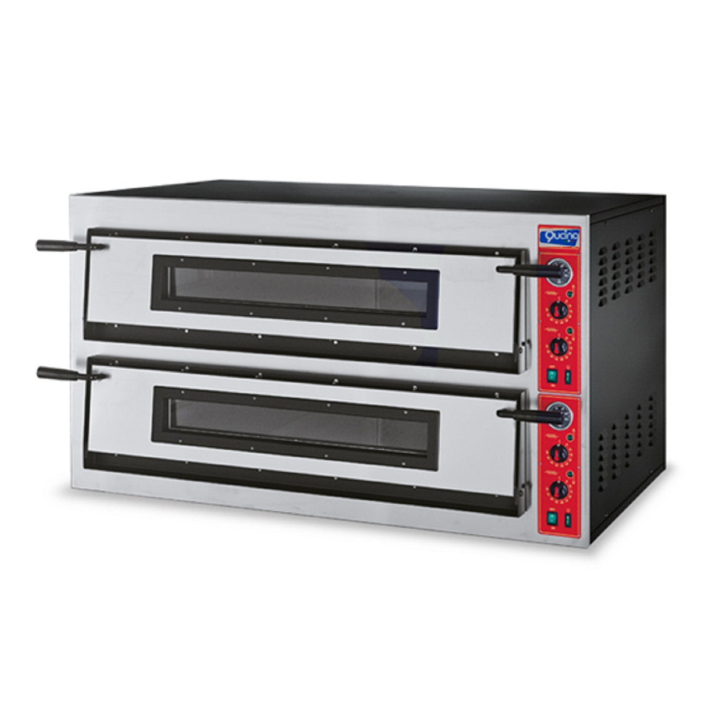 FORNO PIZZA ELETTRICO AD ALTA RESA a 2 camere n. 6+6 pizze fino Ø cm. 36  Q5010