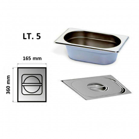 VASCHETTA INOX LT. 5 per mod. Q3030