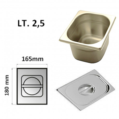 VASCHETTA INOX LT. 2.5 per mod. Q3030