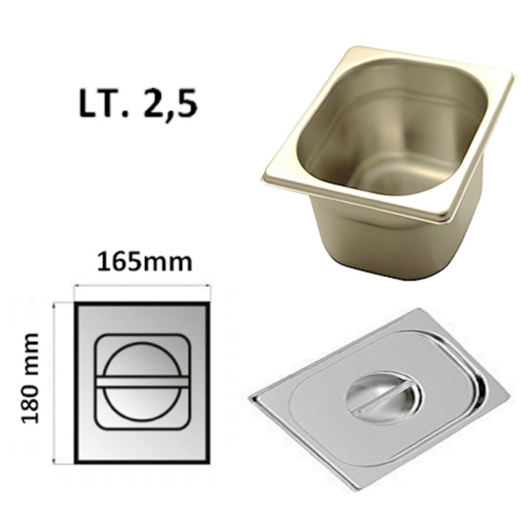 VASCHETTA INOX LT. 2.5 per mod. Q3030