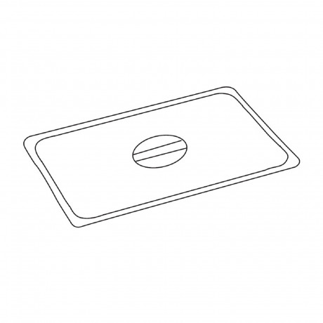 COPERCHIO INOX per bacinella GN 1/9 per mod. Q3035
