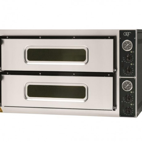 FORNO PIZZA ELETTRICO a 2 camere n. 4+4 pizze fino Ø cm. 35