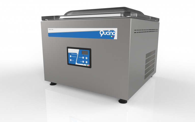 CONFEZIONATRICE SOTTOVUOTO A CAMPANA con barra saldante da cm. 31 e disaerazione modulabile